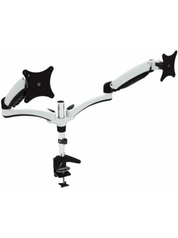 Amer Mounts HYDRA2 monitor mount / stand 71.1 cm (28") Black, Chrome, White Desk