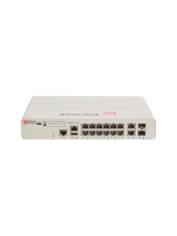 Ruckus ICX 7150-C12P - Switch - L3 - managed  + 2 x 1 Gigabit / 10 Gigabit SFP+ (uplink) - desktop - PoE+ (124 W) - Compliant