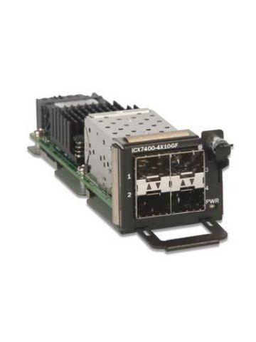Ruckus - Expansion module - 10 Gigabit SFP+ / SFP (mini-GBIC) x 4 - for ICX 7450-24, 7450-48