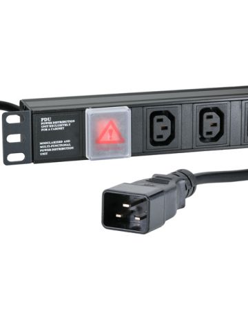 Cablenet 10 Way IEC - C13 Horizontal 1u PDU with IEC - C20 3m Feed