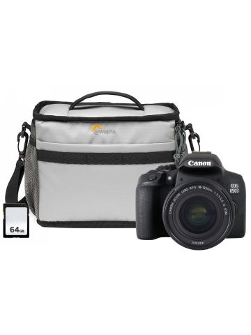 Canon EOS 850D SLR Camera Kit EF-S 18-135mm f/3.5-5.6 IS Lens 64GB Bag
