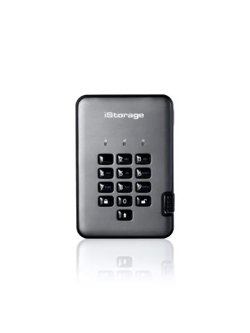 iStorage diskAshur PRO2 256-bit 2TB USB 3.1 secure encrypted hard drive IS-DAP2-256-2000-C-G