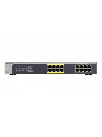 Netgear ProSafe Plus JGS516PE Unmanaged L3 Gigabit Ethernet (10/100/1000) Black Power over Ethernet (PoE)