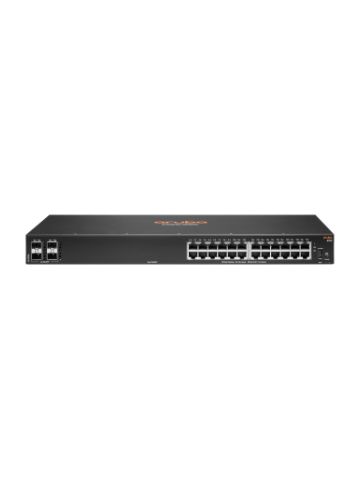 Hewlett Packard Enterprise Aruba 6100 24G 4SFP+ Managed L3 Gigabit Ethernet 1U Black