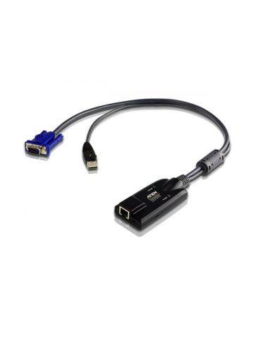 ATEN USB - VGA to Cat5e/6 KVM Adapter Cable (CPU Module), with Virtual Media Support