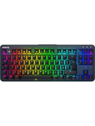 Fnatic Production Fnatic miniSTREAK TKL Mechanical Gaming Keyboard Cherry MX SILENT RGB Red Black