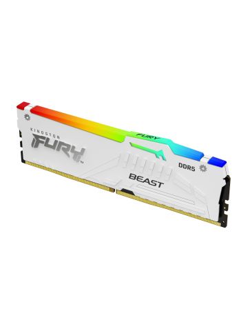 Kingston Technology FURY Beast 32GB 5200MT/s DDR5 CL36 DIMM White RGB EXPO