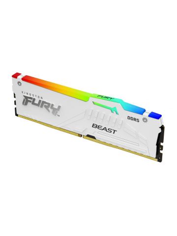 Kingston Technology FURY Beast 16GB 6000MT/s DDR5 CL30 DIMM White RGB XMP