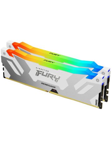 Kingston Technology FURY 64GB 6400MT/s DDR5 CL32 DIMM (Kit of 2) Renegade RGB White XMP