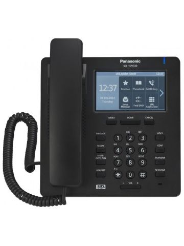 Panasonic HDV330B IP Desk phone with large colour touch display in black (no PSU)