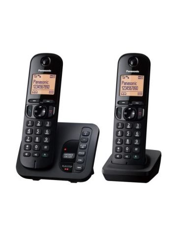 Panasonic KX-TGC222EB telephone DECT telephone Caller ID Black