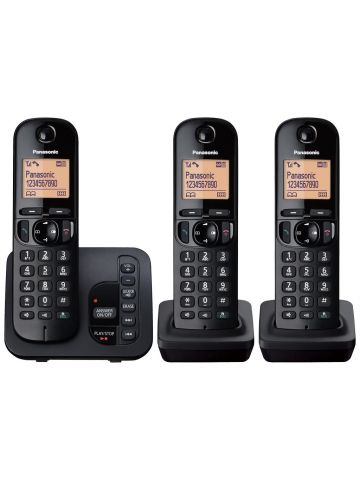 Panasonic KX-TGC223EB telephone DECT telephone Caller ID Black