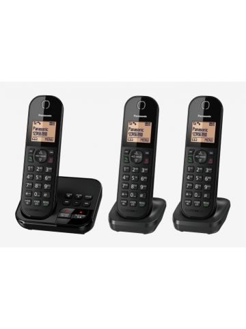 Panasonic KX-TGC423EB telephone DECT telephone Caller ID Black