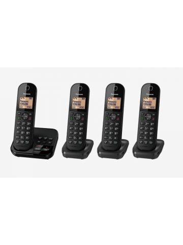 Panasonic KX-TGC424EB telephone DECT telephone Caller ID Black