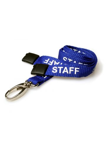 Digital ID 15mm Recycled Royal Blue Staff Lanyards with Metal Lobster Clip (Pack of 100)