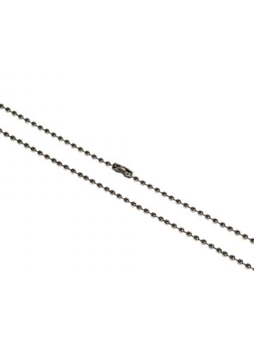 Digital ID 36inch Metal Bead Chain Necklace, Nickel Plated (Pack of 100)