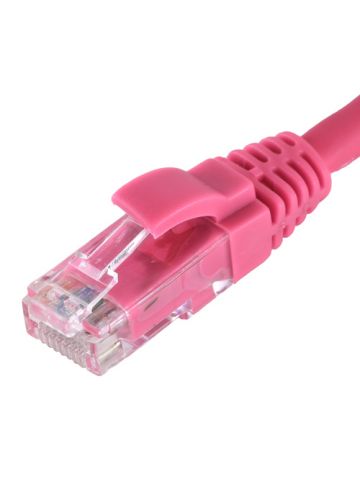 Cablenet 1m Cat6 RJ45 Pink U/UTP LSOH 24AWG Snagless Booted Patch Lead