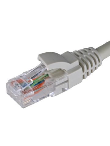 Cablenet 1m Cat6 RJ45 Grey U/UTP LSOH 24AWG Snagless Booted Patch Lead