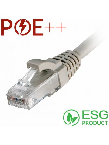 Cablenet 1m Cat6 RJ45 Grey U/UTP LSOH 24AWG Snagless Booted Patch Lead (PK 100)