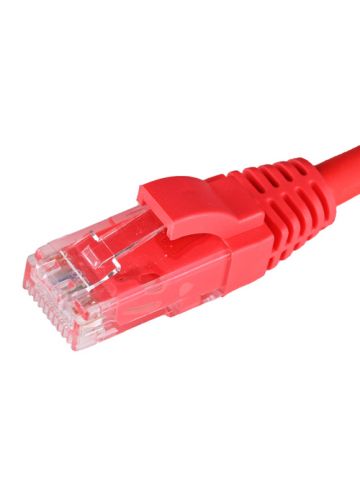 Cablenet 1m Cat6 RJ45 Red U/UTP LSOH 24AWG Snagless Booted Patch Lead