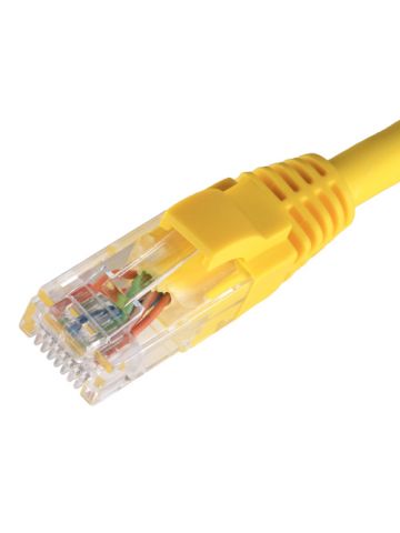 Cablenet 0.3m Cat6 RJ45 Yellow U/UTP LSOH 24AWG Snagless Booted Patch Lead