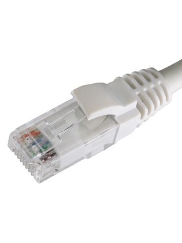 Cablenet 0.3m Cat6 RJ45 White U/UTP LSOH 24AWG Snagless Booted Patch Lead