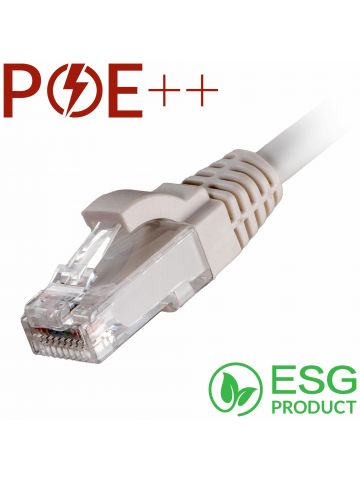 Cablenet 0.5m Cat6 RJ45 White U/UTP LSOH 24AWG Snagless Booted Patch Lead (PK 100)