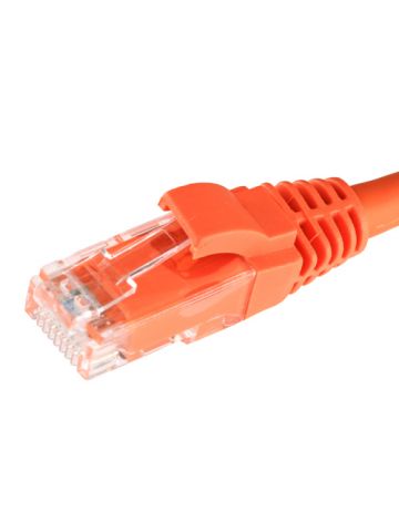 Cablenet 0.5m Cat6 RJ45 Orange U/UTP LSOH 24AWG Snagless Booted Patch Lead