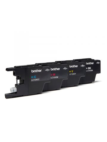 Brother LC-1240VALBP Ink cartridge multi pack Bk,C,M,Y, 4x600 pages ISO/IEC 24711 Pack=4 for Brother DCP-J 525/MFC-J 6510