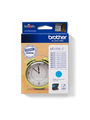Brother LC-125XLC Ink cartridge cyan, 1.2K pages ISO/IEC 24711 8ml for Brother MFC-J 4510/6920
