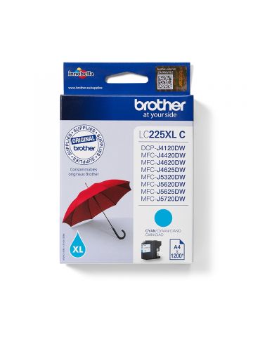 Brother LC-225XLC Ink cartridge cyan, 1.2K pages ISO/IEC 24711 11.8ml for Brother MFC-J 4420/5320