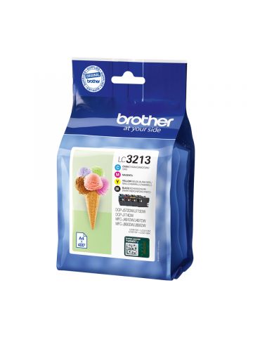Brother LC-3213VAL Ink cartridge multi pack Bk,C,M,Y Blister, 4x400 pages ISO/IEC 19752 Pack=4 for Brother DCP-J 772