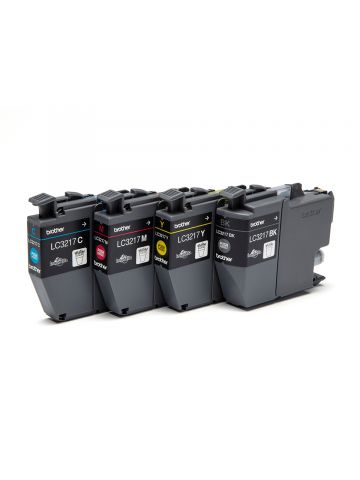 Brother LC-3217VALDR Ink cartridge multi pack Bk,C,M,Y, 4x550 pages ISO/IEC 24711 9ml Pack=4 for Brother MFC-J 5330