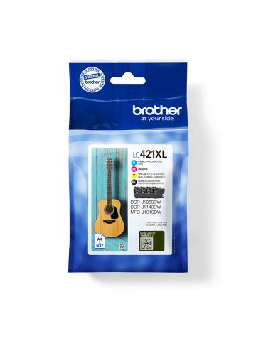 Brother LC-421XLVAL Ink cartridge multi pack Bk,C,M,Y, 4x500 pages Pack=4 for Brother DCP-J 1050