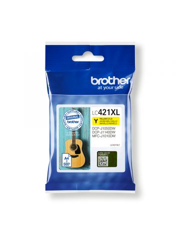 Brother LC-421XLY Ink cartridge yellow, 500 pages for Brother DCP-J 1050