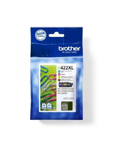 Brother LC-422XLVAL Ink cartridge multi pack high-capacity Bk,C,M,Y 3000pg + 3x1500pg Pack=4 for Brother MFC-J 5340