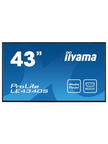 iiyama ProLite LE4340S-B1 109.2 cm (43") LED Full HD Digital signage flat panel Black