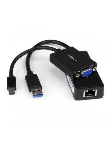 StarTech.com Lenovo ThinkPad X1 Carbon VGA and Gigabit Ethernet Adapter Kit - MDP to VGA - USB 3.0 to GbE