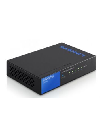 Linksys LGS105-UK network switch Unmanaged Gigabit Ethernet (10/100/1000) Black