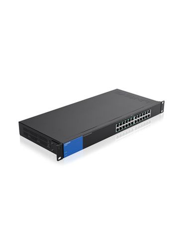 Linksys LGS124P-UK network switch Unmanaged Gigabit Ethernet (10/100/1000) Power over Ethernet (PoE) 1U Black