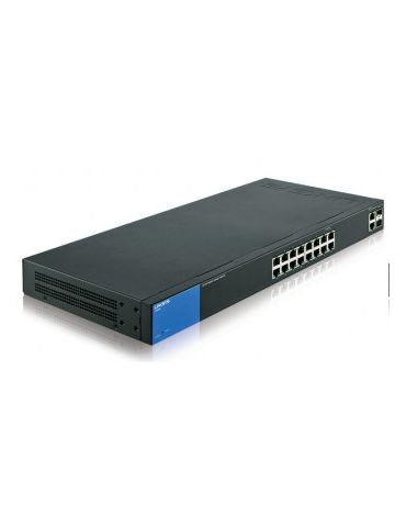 Linksys LGS318P Managed Gigabit Ethernet (10/100/1000) Black,Blue Power over Ethernet (PoE)