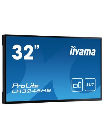 iiyama LH3246HS-B1 signage display 80 cm (31.5") LED Full HD Digital signage flat panel Black