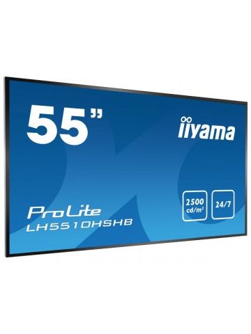 iiyama LH5510HSHB-B1 signage display 139.7 cm (55") LED Full HD Digital signage flat panel Black