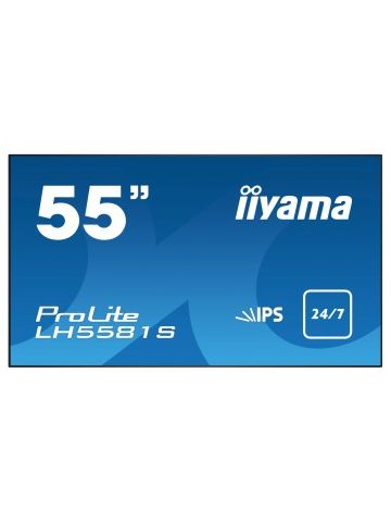 iiyama LH5581S-B1 signage display 139.7 cm (55") LED Full HD Digital signage flat panel Black