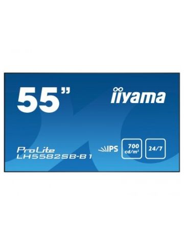 iiyama LH5582SB-B1 signage display 138.7 cm (54.6") LED Full HD Digital signage flat panel Black