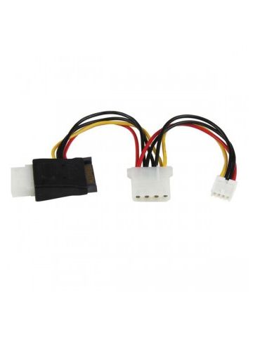 StarTech.com LP4 to SATA Power Cable Adapter with Floppy Power