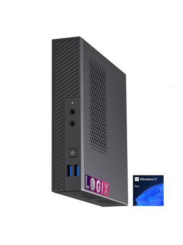 LOGIX 12th Gen Intel i5 6 Core 4.40GHz  1 Litre Mini Business PC for Alarm & Door Entry Systems with 8GB RAM, 250GB NVMe SSD, Windows 11 Pro, Keyboard & Mouse