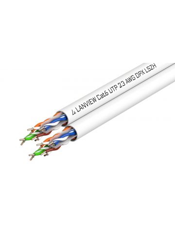 Lanview LVN122162 networking cable White 500 m Cat6 U/UTP (UTP)