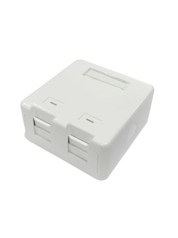 Lanview LVN127767 socket-outlet 2 x RJ-45 White