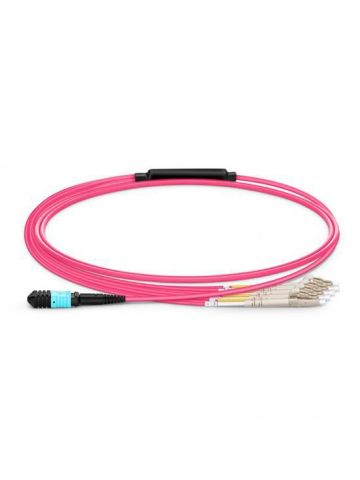 Lanview LVO23050-MTP fibre optic cable 5 m LC OM4 Violet